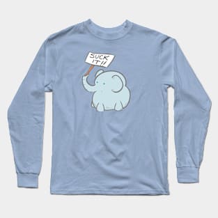 Angry Elephant Long Sleeve T-Shirt